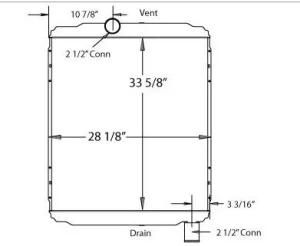 Truck Radiator Navistar 9900 Series (OE# 3E01017400)