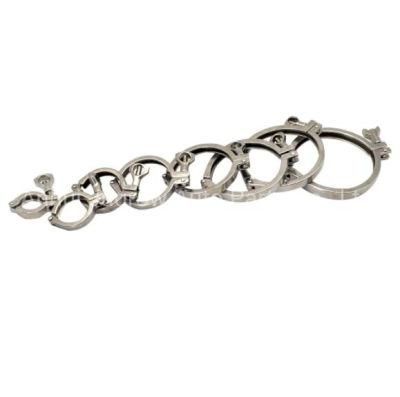 Stainless Steel Quick Pipe Fitting Tri Clover Clamps with Ferrule