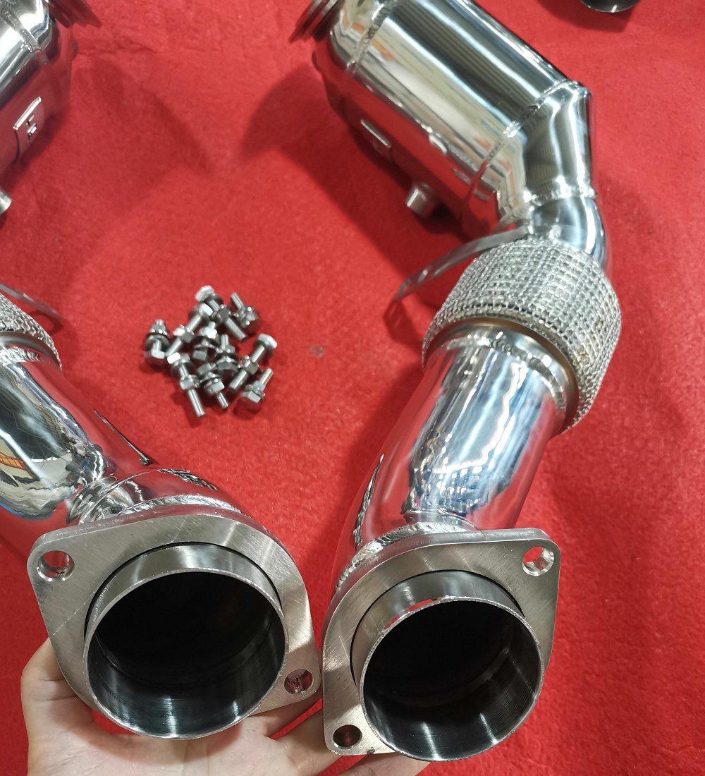 for 2011-2017 BMW V8 N63 550I 650I 750li X5 X6 X5m X6m Exhaust Downpipe