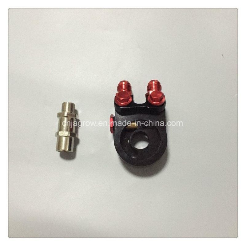 Aluminum Oil Cooler Adaptor An10 Sandwich Plate with Thermostat