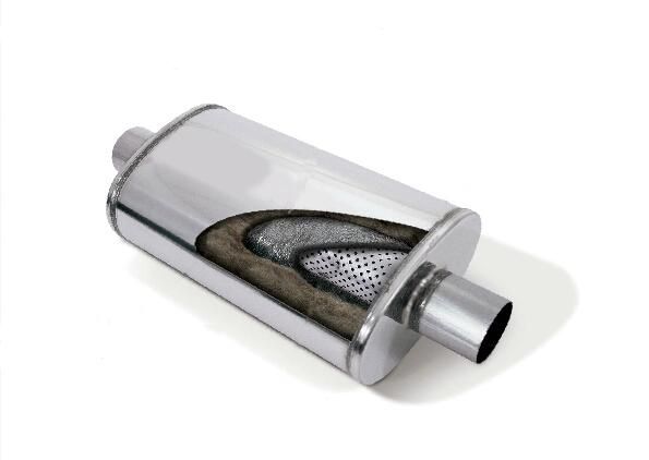 3.0" Inlet 409 Stainless Performance Exhaust Valve Universal Muffler for Car