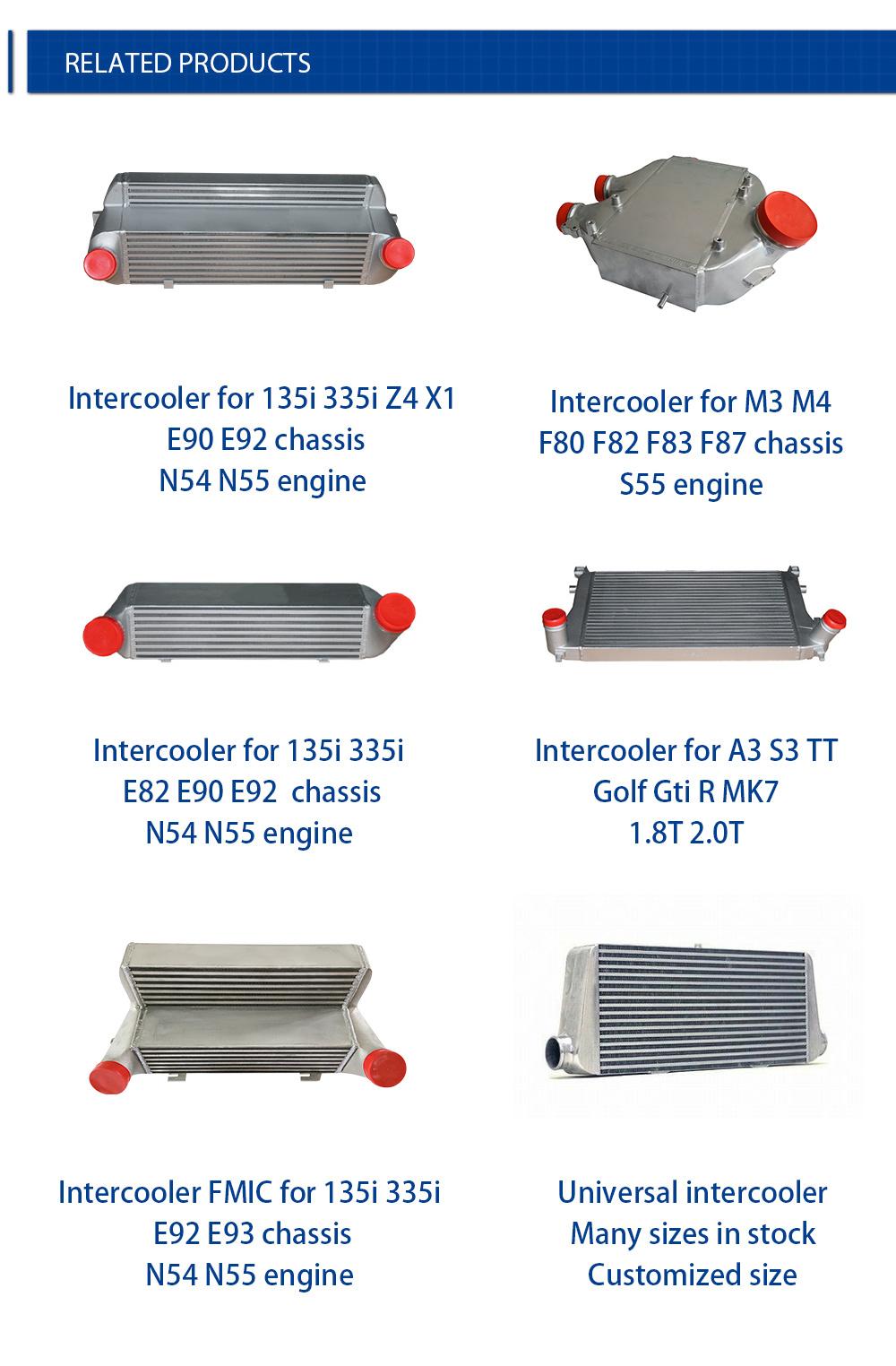 Front Mount Intercooler Aluminum Plate Fin Intercooler for Infiniti