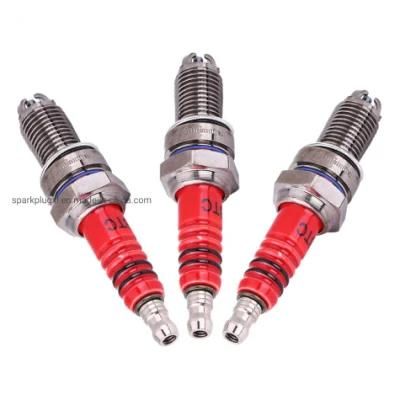 Tvs Bajaj Hh Motorcycle Spark Plugs with 3 Electrodes Super Quality Honda Hero