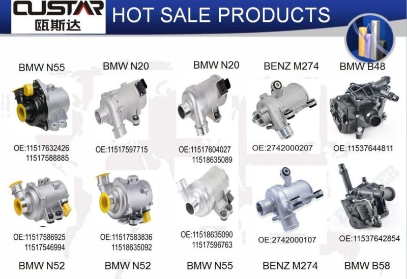 OEM: 11517597715 11517571508, Engine N20, Automobile Electric Water Pump Car Aftermarket Replacement for BMW