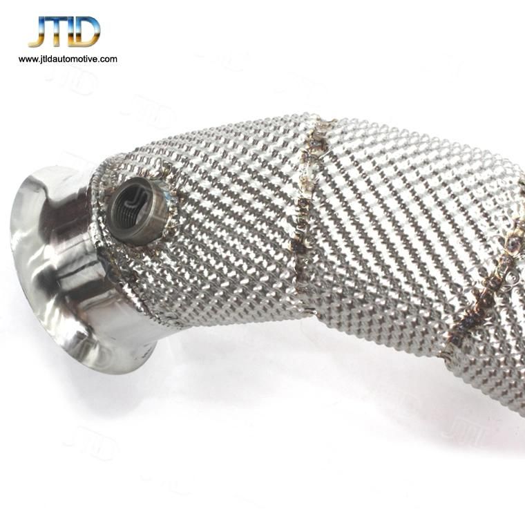 Heatshielded Customized Logo Exhaust Downpipe for Benz Amg W205 C63