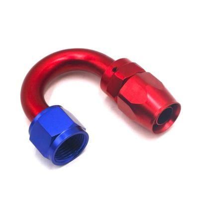 High Performance An10 Aluminum Fitting 180 Degree Swivel Hose End Fitting