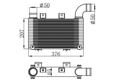 Car Aluminium Intercooler for Ford Pickup Wl85-B550