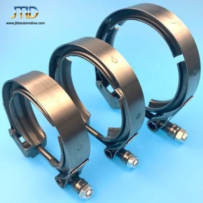 Stainless Steel 5 Inch Turbo Exhaust Downpipe Quick Release V Band Clamp