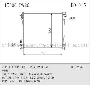 Auto Radiator for Explorer 02-05 Mt 15006 (FO-015)