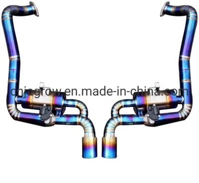 for Cayman 718 2.0t Titanium Exhaust System with Electronic Valve