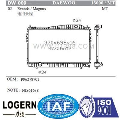 Dw-009 Daewoo Aluminum Radiator for Evanda/Magnus&prime;02-06 Mt Dpi: 13000