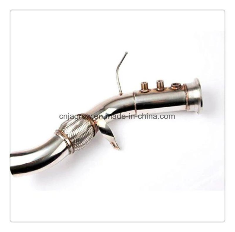 304 Stainless Steel TIG Weld Mirror Polish Downpipe for BMW E90 E60 330d 325D 530d