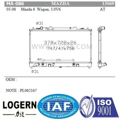 Auto Cool Radiator for Mazda 6/Wagon 3.0V6&prime;03-08 at Dpi: 13069