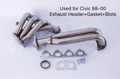 Stainless Steeel Exhaust Header for Honda Civic 88-00