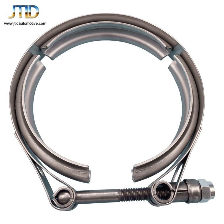 304 Stainless Steel 1.75" V Band Clamps with Flanges for Exhaust Pipe