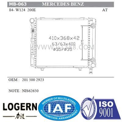 Auto for Benz Radiator for W124/200e&prime;84-93 at 2015002903