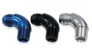 90 Degree NPT to AN Full Flow Adapters
