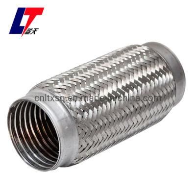 2X8inch Stainless Steel Car Muffler Interlock Flexible Exhaust Pipe