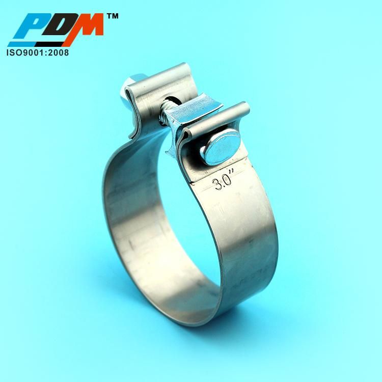 Stainless Steel Accuseal Exhaust Clamps Stainless Steel Auto Exhaust Pipe Turbo Vibrant V Band Clamp Hose Clamp T Bolt Clamp O Band Clamp German Type Hose Clamp