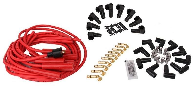 8 mm High Performance New Spark Plug Wire Sets with Straight Silicone Boots