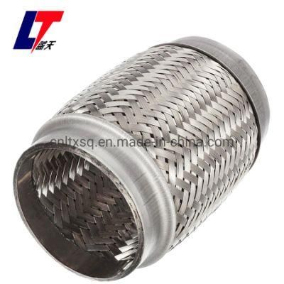 3.5&quot;X6&quot; Stainless Steel Performance Car Exhaust Double Braid Flexible Pipe