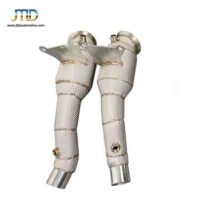 304 Ss High Quality Headshield Exhaust Downpipe for Ferrari 458