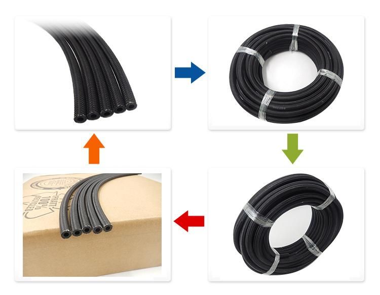 Ts 16949 DIN 73379 2b Cotton Overbraided Fuel Hose