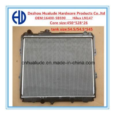 Alouminum Plastic Brazed Car Radiator for Hilux Ln147 (OEM16400-5B590)