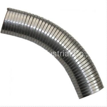 Factory Supply Twisted SUS304 Exhaust Interlock Pipe