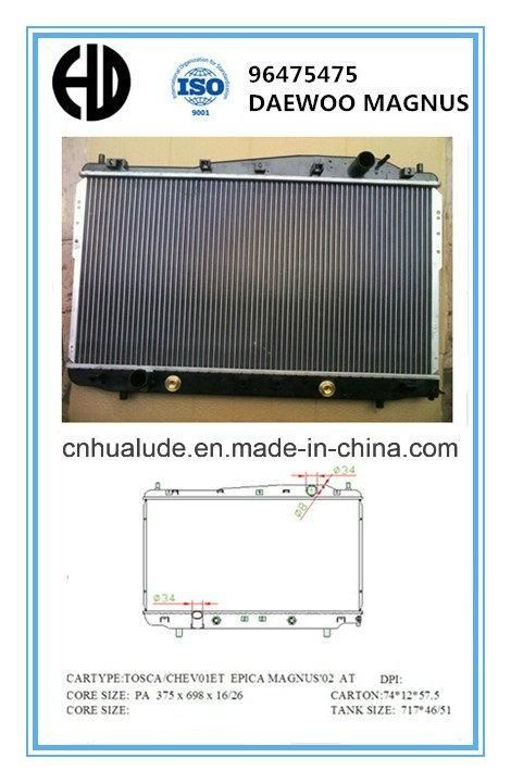 Car Radiator for Daewoo Magnus 00-05