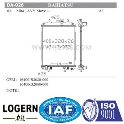 Efficient Aluminum Auto Radiator for Daihatsu 02-06 Mira/Avy Move at