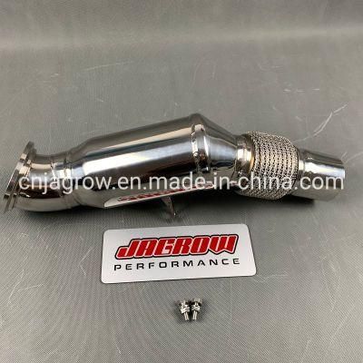 Twice Weld Polishing Exhaust Downpipe for BMW F30 F31 F34 B48 2.0L 2016+