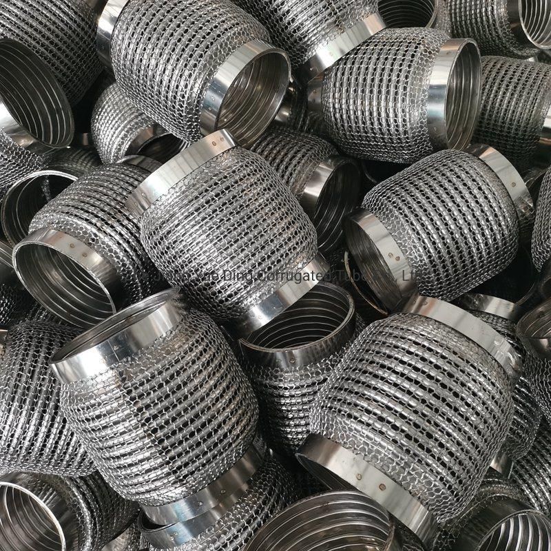Car Exhaust Flexible Bellow Pipe with Nipple/Inner Braid/Inner Interlock