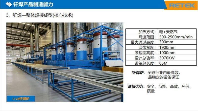Heat Exchanger Cooling Aluminum Plate Evaporator for Electric Motor Car