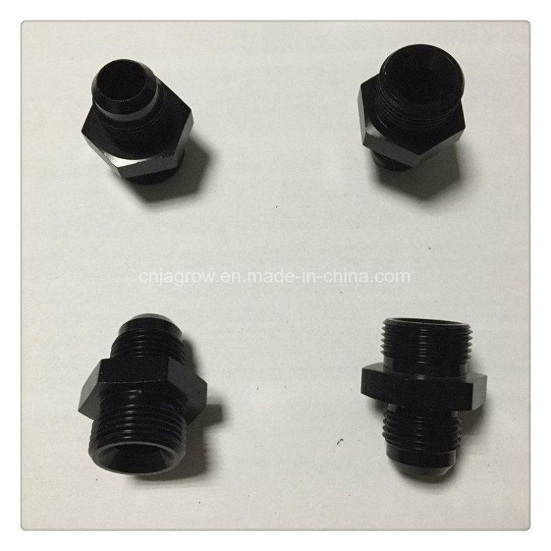 Aluminum Black M22 to 8an Male Adapter