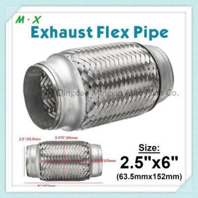 Auto Parts Exhaust Double Braided Soft Flexible Pipe SS304/201 for Exhaust System