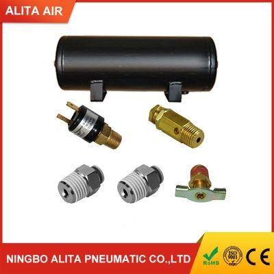 Air Suspension Compressor Carbon Steel 2gal 150psi Air Storage Tank for Truck
