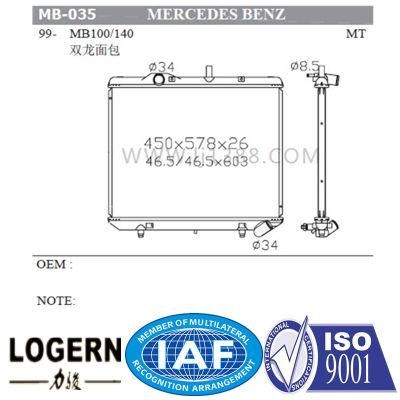 Engine System Radiator for Benz MB100/140&prime;99- Mt