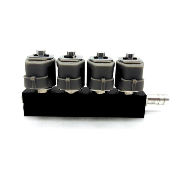 Llano Grey 3 Ohm LPG CNG Rail Injector Ln-Lig1s for Gnv Gpl Autogas Carburetor Vehicles