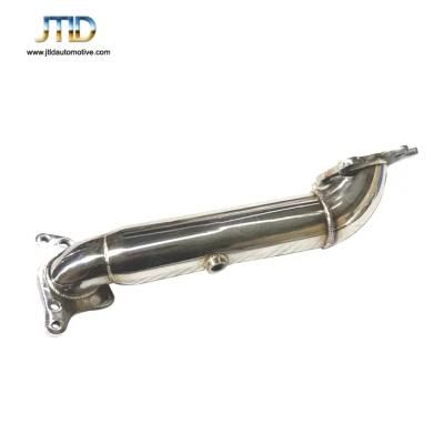 304 Stainless Steel Exhaust Pipe Catless Exhaust Downpipe for Honda Civic 10generation