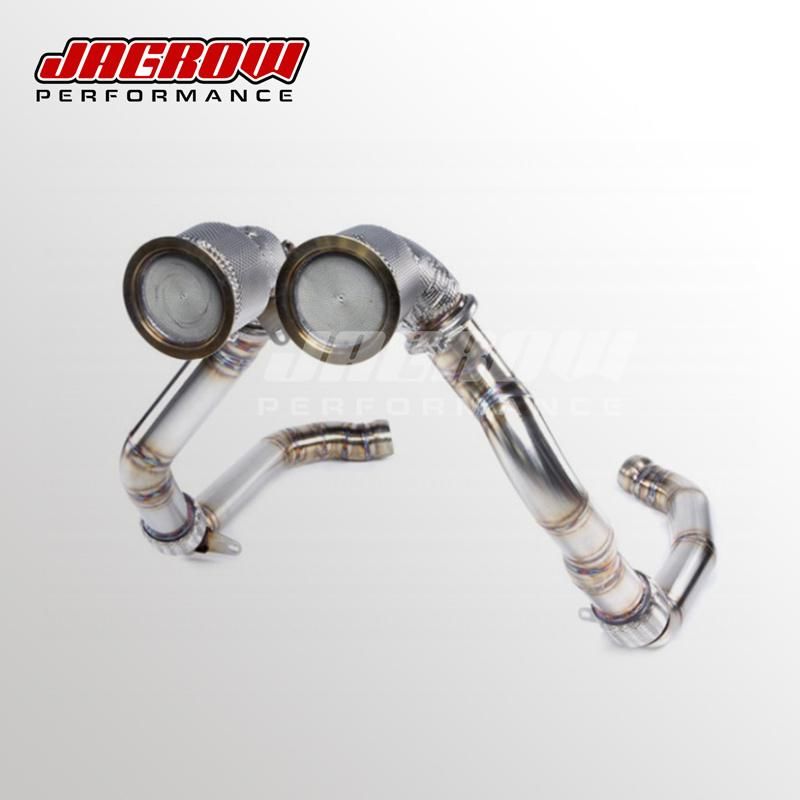 Polished Exhaust Downpipe for Porsche Panamera 971 3.0t V6