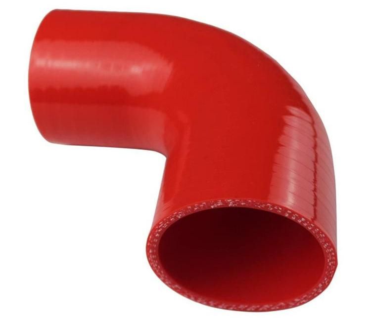 Universal Anti-Aging Silicone Tube 4-Ply Inner Diameter 3.5-3.0 Inch 90 Degree Elbow Coupler Silicone Hose