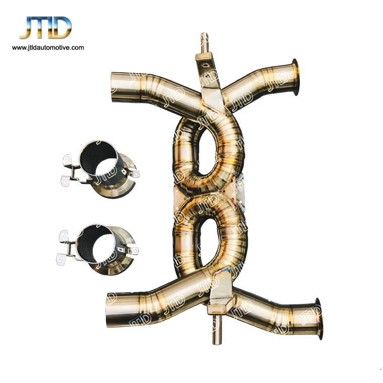 High Performance Straight Pipe Style Exhaust Titanium Exhaust Catback System with Tip for Lamborghini Aventador Svj