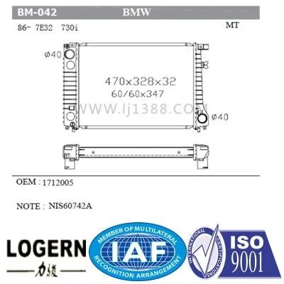Cooling System Radiator - for BMW 7e32/730i&prime;86- Mt
