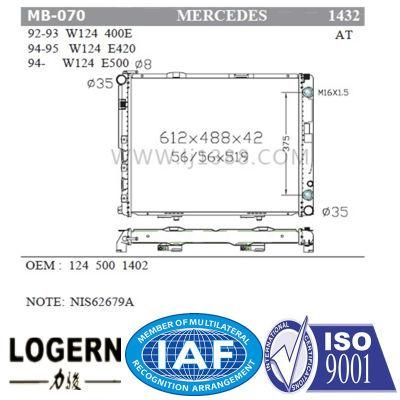 W124/400e&prime;92-93 W124/E420&prime;94-95 W124/E500&prime;94- Radiator