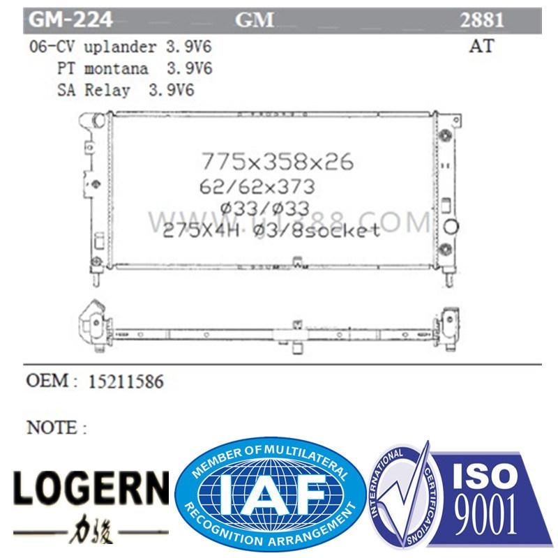 GM-224 Car Radiator for Uplander/Montana/Relay′06- at Dpi: 2881