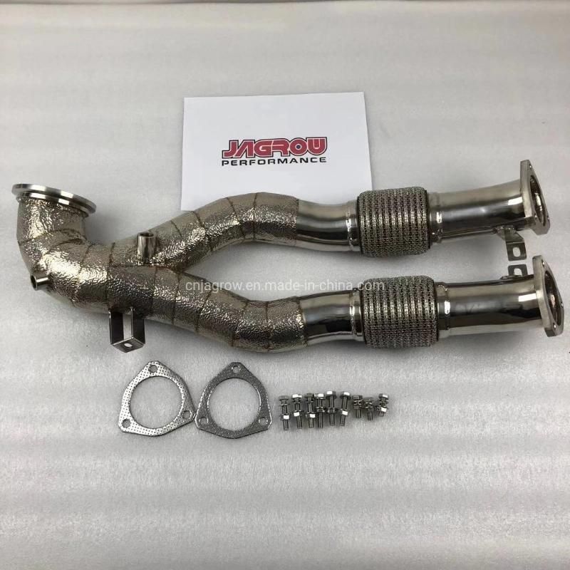 Jagrow Performance Catless Downpipe for Audi Ttrs 8p RS3 2.5 Tfsi Evo Ea855 2017+ with Heat Shield