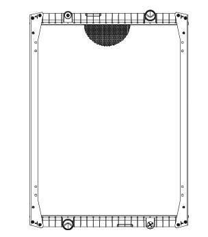 HD Truck Radiator for Renault Kerax 340 (96~) OEM: 5010230485, 63848A