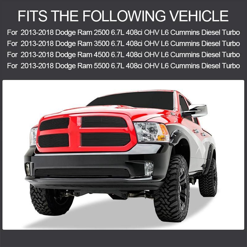Auto Part Throttle Valve Egr Delet Cooler Block off Plate Kit for Dodge/RAM Cummins 2013-2018 6.7L