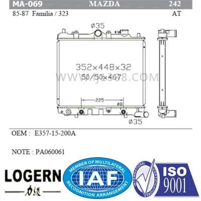 Mechanical Car Radiator for Mazda Familia/323&prime;85-87 Mt Dpi: 242